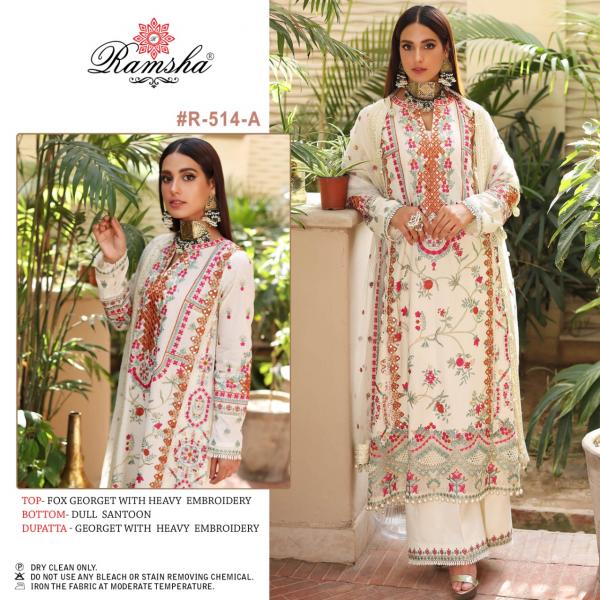 Ramsha R 514 Nx Fancy Designer Pakistani Suit Collection